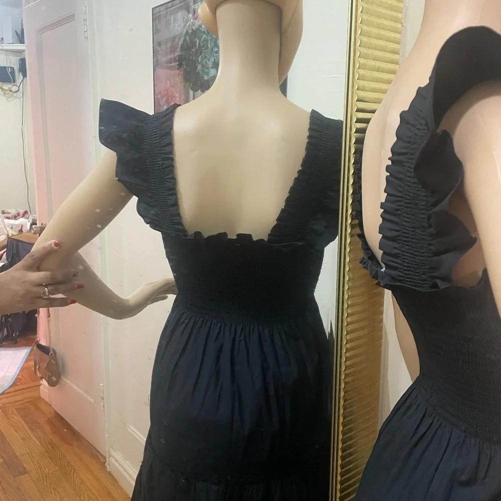Hill House Black Ruffle Mini Dress - Picture 7 of 12